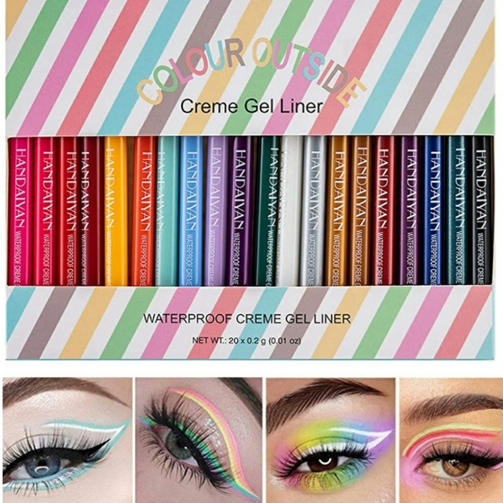 Waterproof Creme Gel Liner Pencil Set of 20